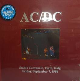 AC-DC : Stadio Comunale, Turin, Italy, September 7, 1984